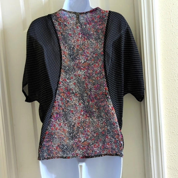 Xhilaration Boho Sheer Blouse Med - Picture 3 of 5